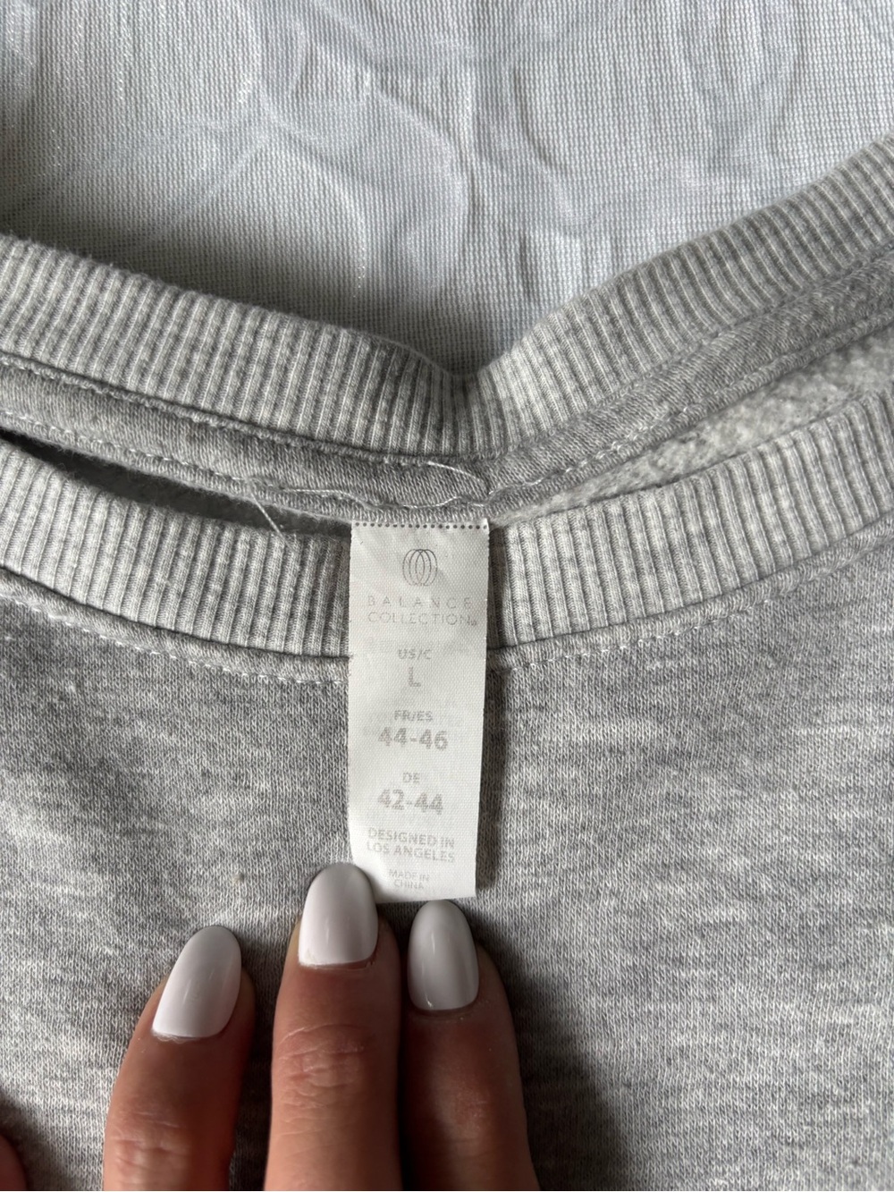Balance Collection Women’s Crewneck Sweater - Light Gray - Picture 5 of 5